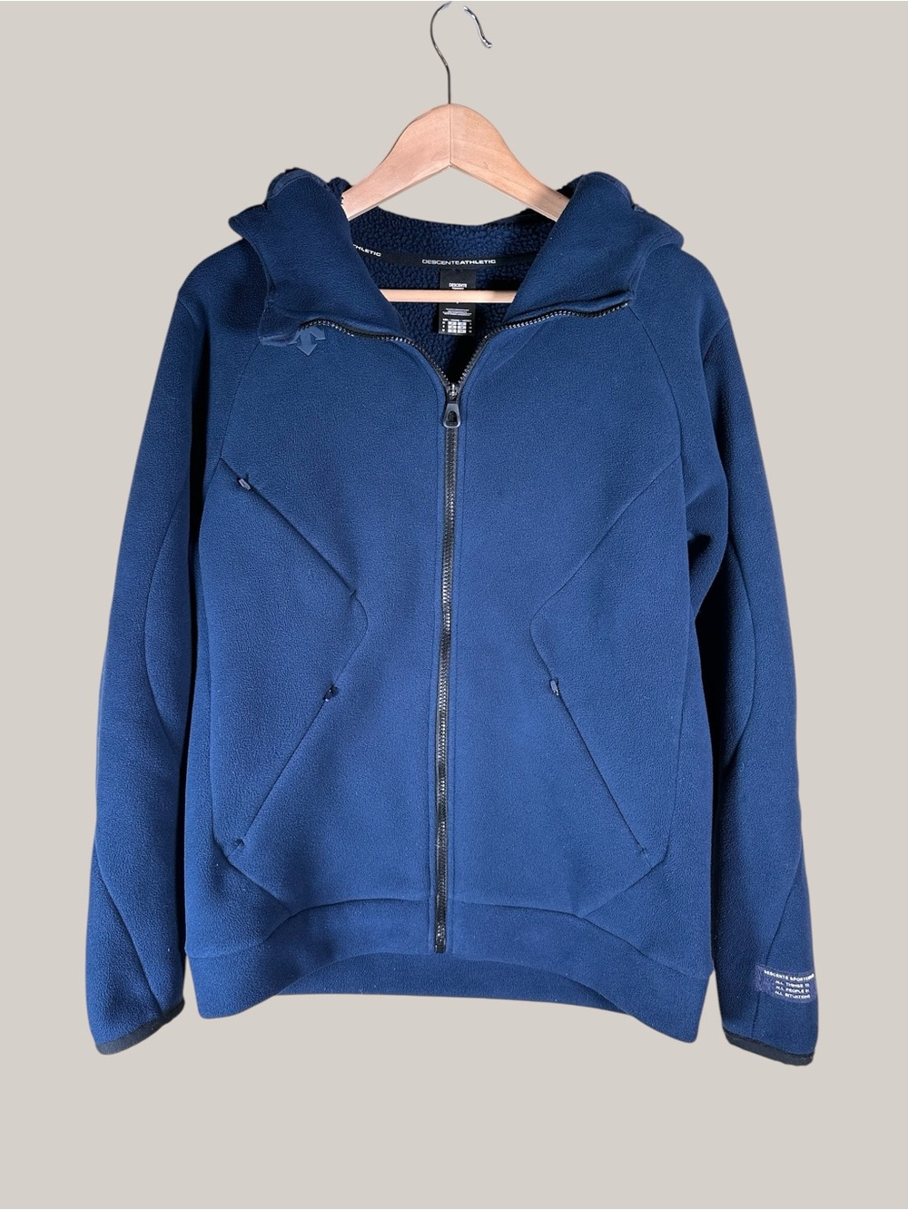 Descente Men’s Athletic Fleece Hooded Training Jacket